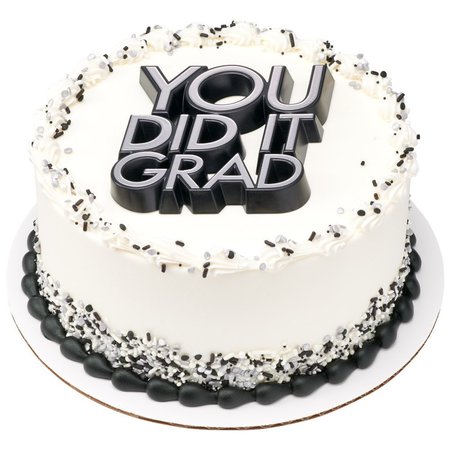 CAKEDRAKE Graduation Success Theme Cake Topper, You Did It Grad-Cake Decor Lay-On 2/PKG. cake topper decor CD-DCP-25410-2/PKG